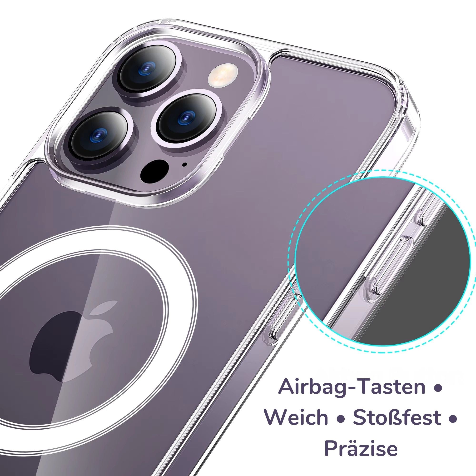 MagSafe Clear Case Schutzhülle iPhone 16 & 17 (Pro / Pro Max) MagSafe