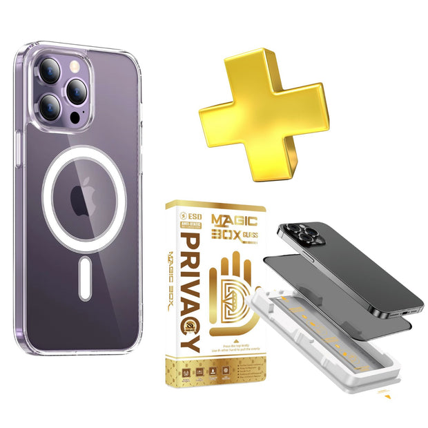 iPhone 17 Pro Max Hülle Clear Case mit Magsafe & Premium Schutzglas