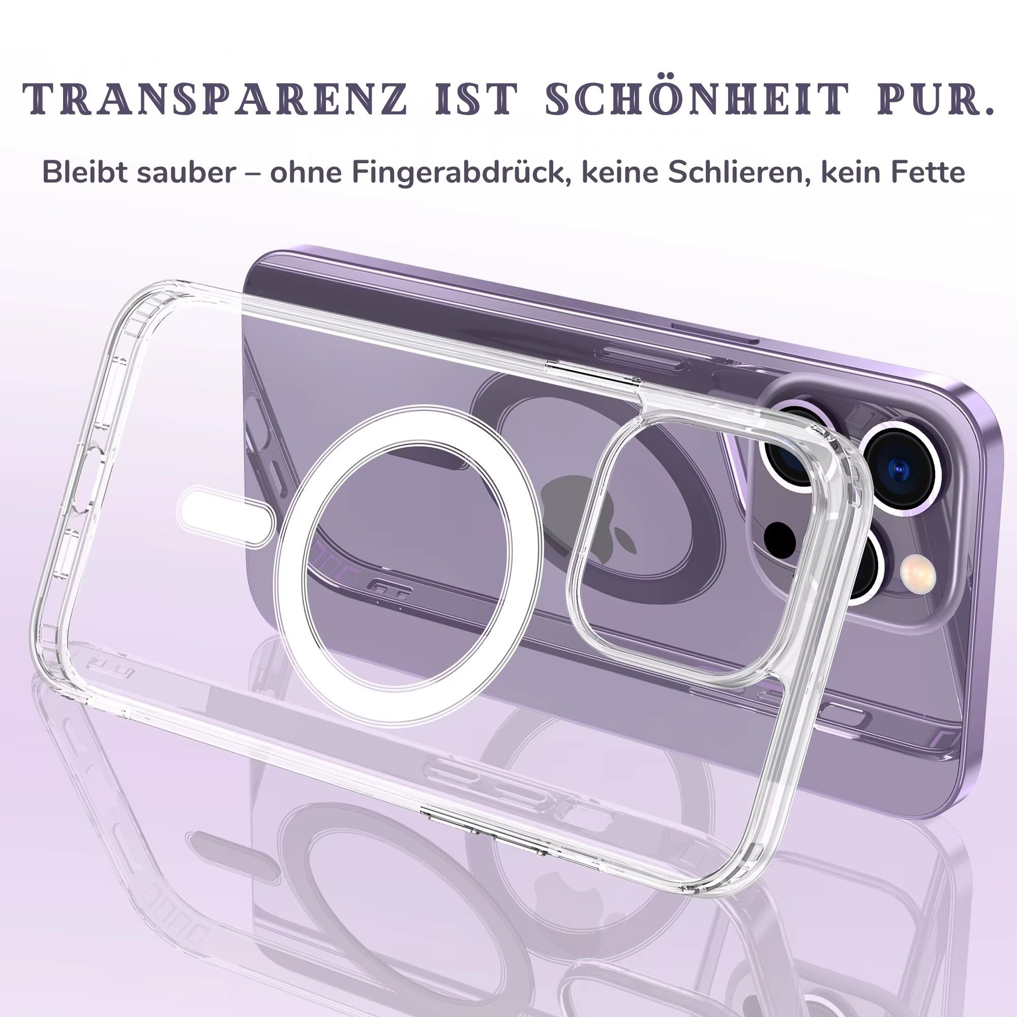 MagSafe Clear Case Schutzhülle iPhone 16 & 17 (Pro / Pro Max) MagSafe